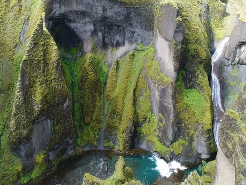 Fjadrargljufur Canyon Video stock 80620938
