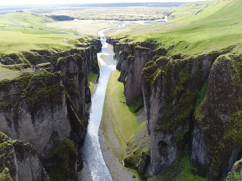 Fjadrargljufur Canyon Video stock 80620979