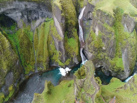 Fjadrargljufur Canyon Stock-Footage 80621067