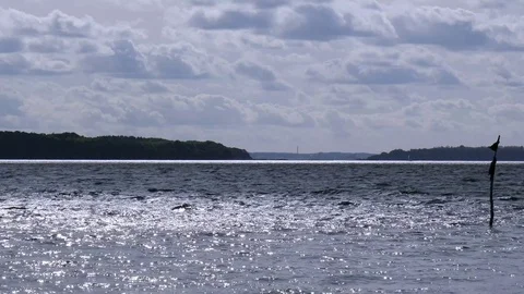 Fjord in Denmark Stock Footage 82623730