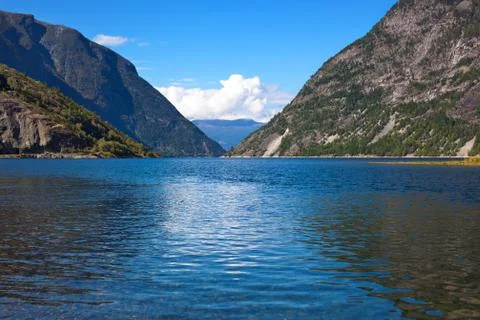 Fjord landscape Stock Photos