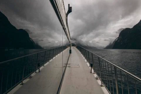 A fjord in a mirror Stock Photos