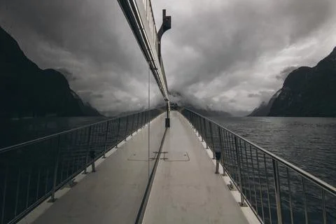 A fjord in a mirror Stock Photos