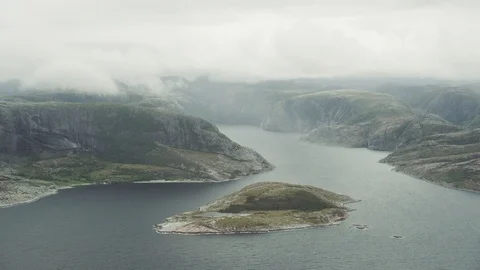 A fjord in Norway Stock Footage 95555619