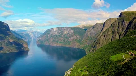 Fjord in Norway Stock Footage 234138450