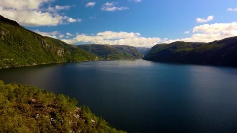 Fjord in Norway Stock Footage 234138481