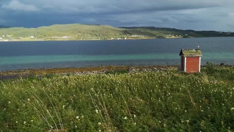 Fjord. Sunlit horizons Stock Footage 167238524