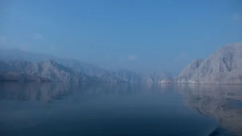 Fjords of Khasab, Oman Stock Footage 71575848
