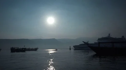 Fjords of Khasab, Oman Stock Footage 71575946