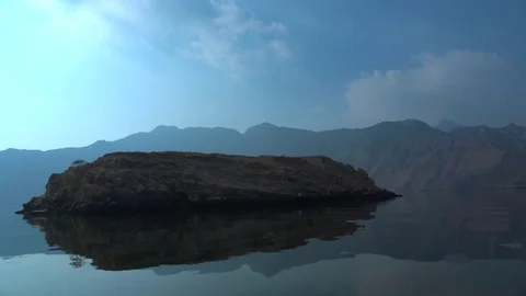 Fjords of Khasab, Oman Stock Footage 71575947