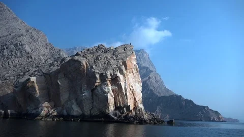 Fjords of Khasab, Oman Stock Footage 71575997