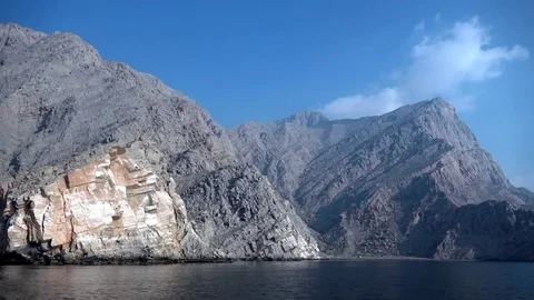 Fjords of Khasab, Oman Stock Footage 71576016