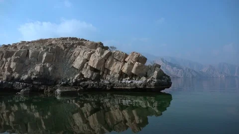Fjords of Khasab, Oman Stock Footage 71576132