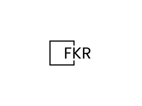 FKR letter initial logo design vector illustration Stock Illustration