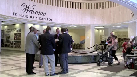 FLA Capitol Lobby 2014 Stock Footage 41432880