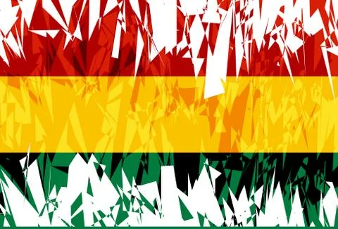 Flaf of Bolivia. 스톡 일러스트