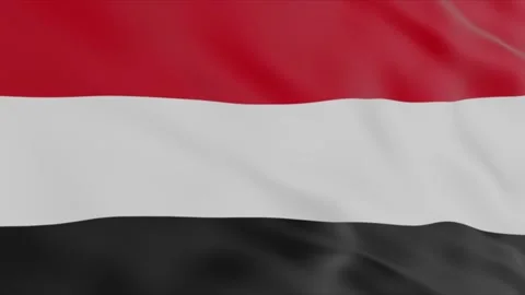 Flaf of Yemen Video stock 96861130