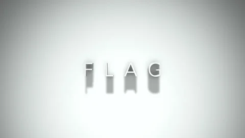 Flag 3D title animation with shadows on a white background Vídeos de archivo 296003386