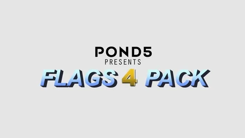 FLAG 4 PACK LOOPS Stock After Effects