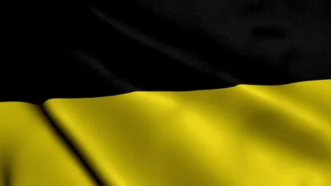 Flag of the Aachen City in the Germany Stock Footage 255593854