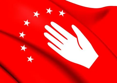 Flag of abazinia Stock Illustration