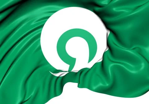 Flag of abiko Stock Illustration