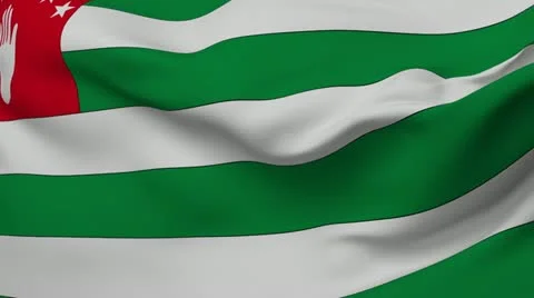 Flag of Abkazia Stock Footage 10862139
