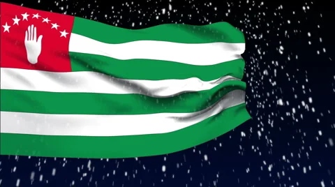 Flag of Abkhazia Stock Footage 959572