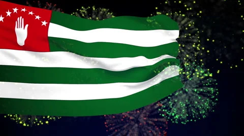 Flag of Abkhazia Stock Footage 959578