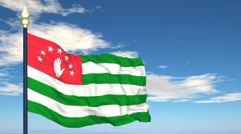 Flag Of Abkhazia Stock Footage 10719760