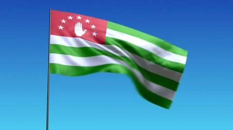 Flag of Abkhazia Stock Footage 11012115