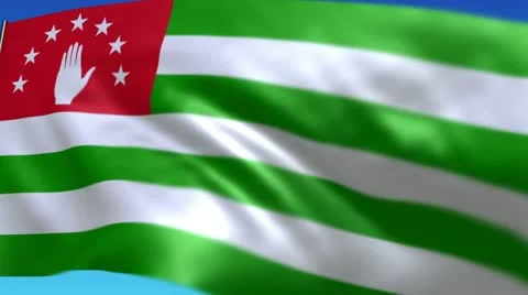 Flag of Abkhazia Stock Footage 11012116