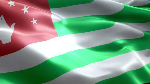 Flag Abkhazia Video stock 47709112