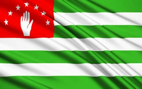 Flag of Abkhazia Stock Illustration