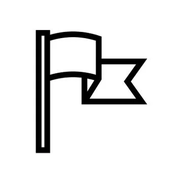 Flag, Action Center, Notification Icon Stock Illustration