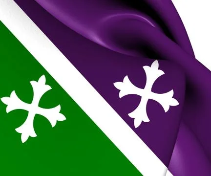 Flag of adjuntas Stock Illustration