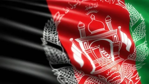 Flag afgan Stock Footage 160590585