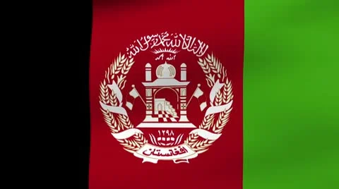 Flag Afghanistan Stock Footage 10571346