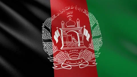 Flag of Afghanistan Stock Footage 150606706