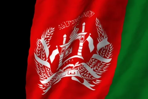 The flag of Afghanistan Stock Footage 291754688