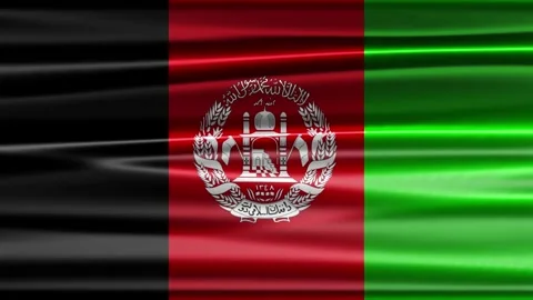 Flag of Afghanistan Video stock 327825208