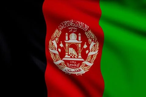 Flag of afghanistan Stock Illustration