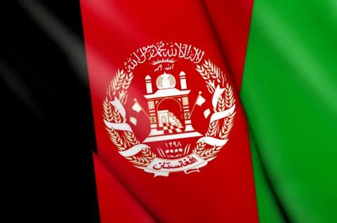 Flag of Afghanistan Stock Illustration
