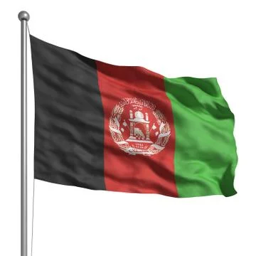 Flag of afghanistan Stock Illustration
