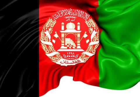 Flag of afghanistan Stock Illustration