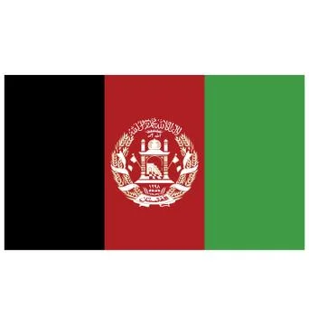 Flag of afghanistan Stock Illustration
