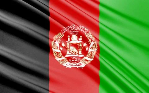 Flag of Afghanistan Stock Illustration