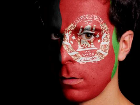 Flag of afghanistan Stock Photos