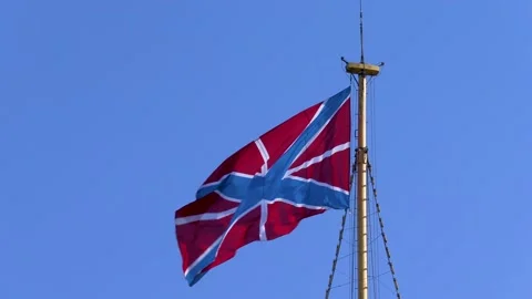 Flag against the blue sky. 動画素材 199782409