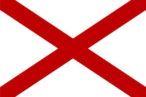 Flag of Alabama Stock Illustration